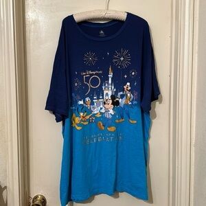 Like New Walt Disney World 50th Anniversary Ombré Shirt